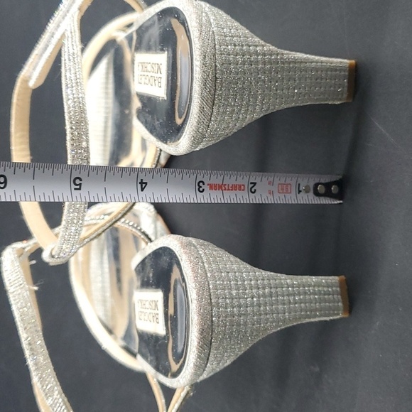 Badgley Mischka Unity Wedge Wedding Bridal Party Sandal Size 12 - Picture 6 of 13